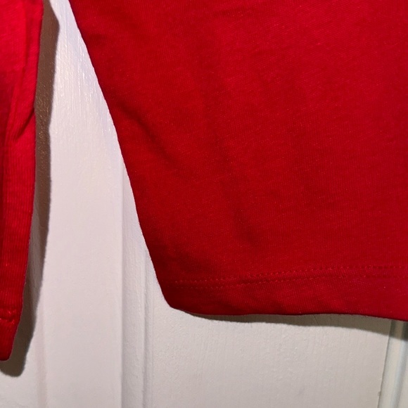 The Children’s Place Ruby Red Long Sleeve T-Shirt ( Team SANTA 2023) Size M 7/8 - Picture 3 of 7